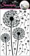 Wall Sticker 50x32 cm, Black Dandelion