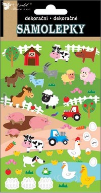 Puffy Stickers 19 x 10 cm, Farm