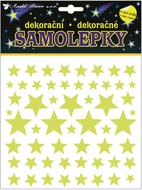 Stickers Glow in the Dark Stars 18 x 18 cm