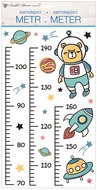 10296 Samolepky na zeď dětsk&yacute; metr - vesm&iacute;r, do 160 cm-1