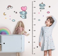 10297 Samolepky na zeď dětsk&yacute; metr - sloni, do 160 cm-2