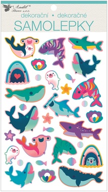 Plastic Stickers – Sea World 14 × 25 cm