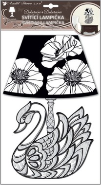 Lamp Wall Sticker LED 22 x 40 cm Swan
