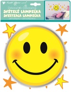 Lamp Sticker LED, 22 x 29 cm, Smiley Face 18 cm