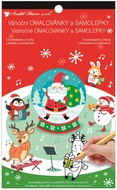 10615 Album s omalov&aacute;nkami a samolepkami  14 x 23 cm, Santa-1
