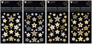 Foil Stickers 8 x 12 cm, Stars