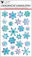 10688 Samolepky vločky duhov&eacute; (iridescent) 14,5 x 25 cm-1