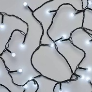 11024 Osvětlen&iacute; v&aacute;nočn&iacute; b&iacute;l&eacute; kuličky 20m-200 LED+5m př&iacute;vodn&iacute; kabel-5