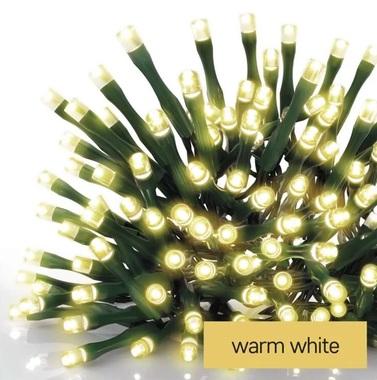 Christmas lights 24 m – 240 LEDs, warm white, 8 functions + 5 m cable