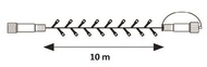 11087 Osvětlen&iacute; v&aacute;nočn&iacute; - nadstaviteln&yacute; řetěz 10 m-100 LED studen&aacute; b&iacute;l&aacute;+ 5 cm př&iacute;vodn&iacute; kabel-2