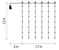 11095 Osvětlen&iacute; z&aacute;clona 1,7 x 1,5m, 180 LED, tepl&aacute; b&iacute;l&aacute;-5