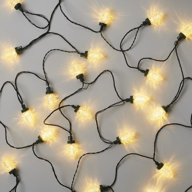 String lights with pine cones, 9.8 m, warm white, 50 LEDs