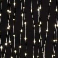 11097 Osvětlen&iacute; z&aacute;clona 2,9 x 1,5 m, 300 LED, tepl&aacute; b&iacute;l&aacute;-5
