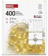 11098 Osvětlen&iacute; z&aacute;clona 2,9 x 2 m, 400 LED, tepl&aacute; b&iacute;l&aacute;-7