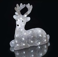 11344 Jelen sv&iacute;t&iacute;c&iacute; 31 x 27 x14 cm, 40 LED studen&aacute; b&iacute;l&aacute; + 3 m př&iacute;vodn&iacute; kabel-5