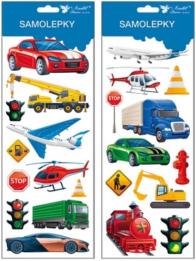 Stickers - Vehicles 30 x 12 cm