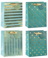Gift Bag with Golden details M 18 x 23 x 10 cm
