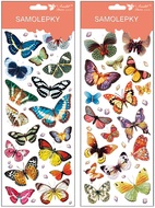 Glitter stickers - Butterflies 30 × 12 cm
