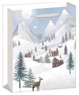 12570 Ta&scaron;ka d&aacute;rkov&aacute; zimn&iacute; krajina s glitrem L+ 30 x 42 x 12 cm-5