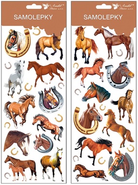 Stickers - Horses 12 x 30 cm