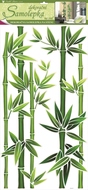 Wall Sticker 69x32 cm, Green Bamboo