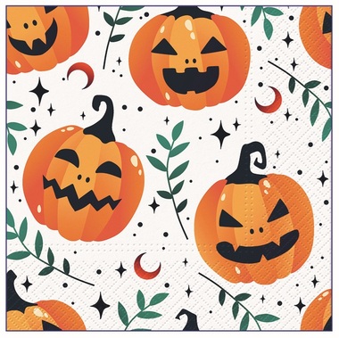 Halloween papírszalvéták, háromrétegű, 33 x 33 cm, 20 db.