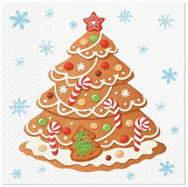 Paper Napkins 3-ply, 33 x 33 cm, 20 pcs, Christmas