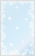 Transparent Gift Bag 25x40 cm, w/Lace