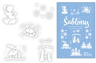 Christmas Paper Stencils 10 pieces