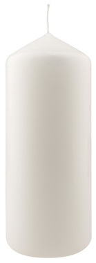 Candle WHITE O 8 x 20 cm, 100 hours, Cylinder Shape
