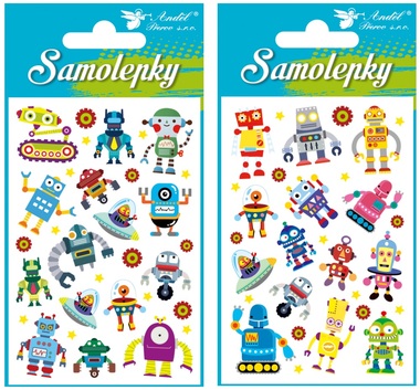 Stickers - Robots 8 x 12 cm