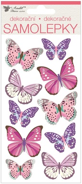 Stickers with 3D wings – Butterflies 10 × 21.5 cm