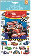 15066 Album na samolepky hologram 45 samolepek 16x29 cm, z&aacute;vodn&iacute; auta-1