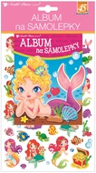15068 Album na samolepky hologram 45 samolepek 16x29 cm, mořsk&eacute; panny-1