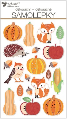 Stickers with Embossing - Autumn 14 x 25 cm