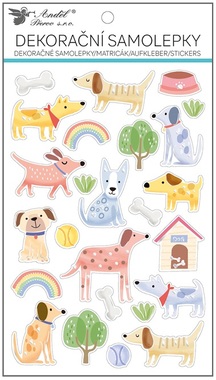 Stickers with Transparent Backing – Dogs 14.5 × 25 cm