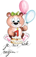 Miln&iacute;kov&eacute; kartičky - je mi 1 rok