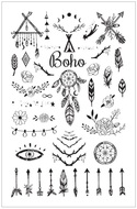 16011 Tetovac&iacute; obtisky 8,5 x 13 cm, boho-2