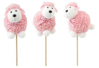Plush Pink Sheep 5 x 7 x 7 cm + Stick