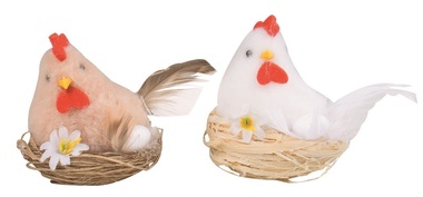 Easter Hen in a Nest 7 x 8 x 7 cm
