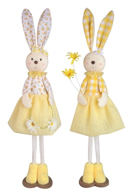 Standing Bunny 10 x 55 x 10 cm, Yellow