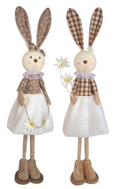 Standing Bunny 10 x 55 x 10 cm, Brown
