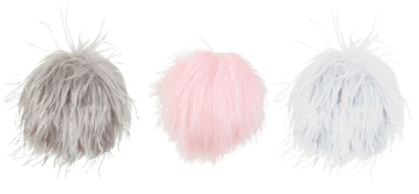 Pom pom with Fur 6 cm hanging