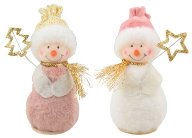 Standing Plush Snowman 12 cm