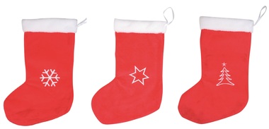 Hanging Santa Stocking Red 25 x 40 x 1,5 cm