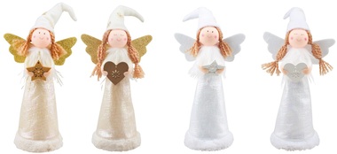 Standing Angel in Shiny Dress 35 cm