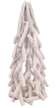 Standing Tree from Twigs White O 15 x 30 cm