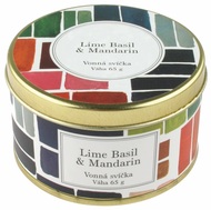 1877 Vonn&aacute; sv&iacute;čka Lime Basil & Mandarin, 65 g v plechov&eacute; krabičce-2