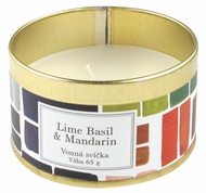 1877 Vonn&aacute; sv&iacute;čka Lime Basil & Mandarin, 65 g v plechov&eacute; krabičce-1