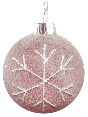  Glass Christmas Balls 8 cm, set of 4 pcs